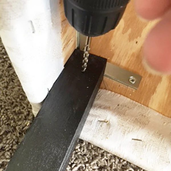 Attaching Handmade Ottoman Legs