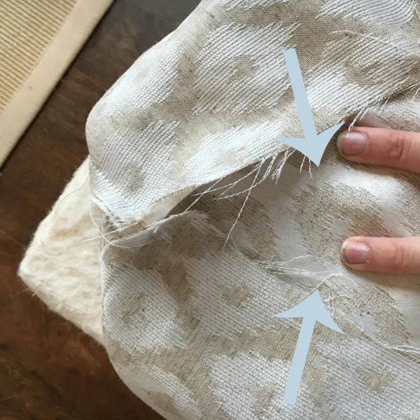 Upholstered ottoman cube DiY