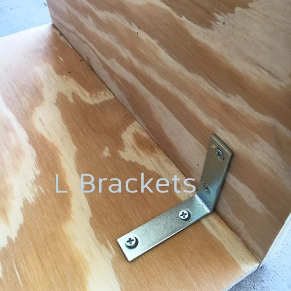 L Brackets for Handmade Ottoman