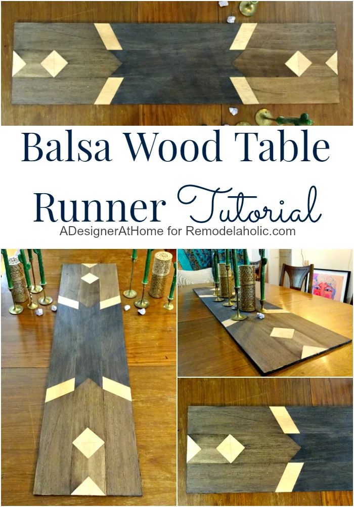 Balsa Wood Table Runner walkthrough | Turn some craft wood into a fun bohemian-style accent for your home - no power tools required!