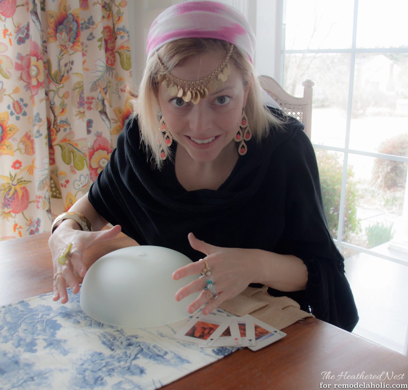 Ban your boob light! Change it to a drum shade or capiz fixture in as little as five minutes, no tools required!