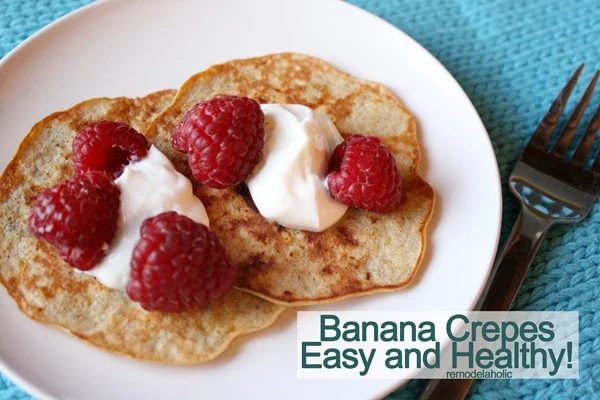 Banana crepes straightforward to make healthy breakfast