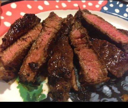 Bar-Brew-Q Steaks featuring Coffee Spice Rub and Coffee Honey BBQ Sauce | FOODIEaholic.com #recipe #cooking #grill #steak #sauce #rub #bbq