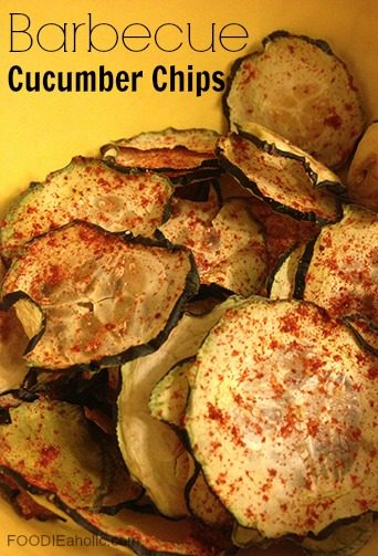 Barbecue Cucumber Chips | FOODIEaholic.com #recipe #cooking #dehydrate #snack