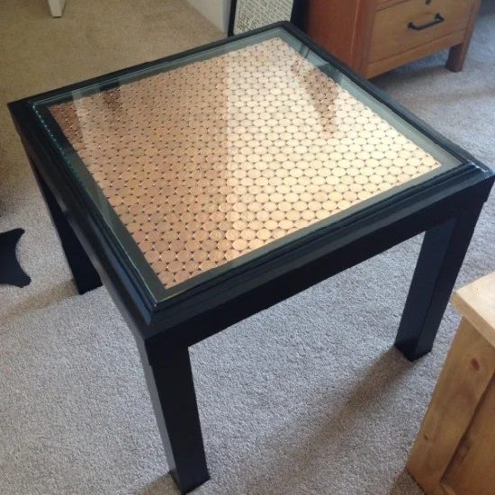 lack side table method penny topped