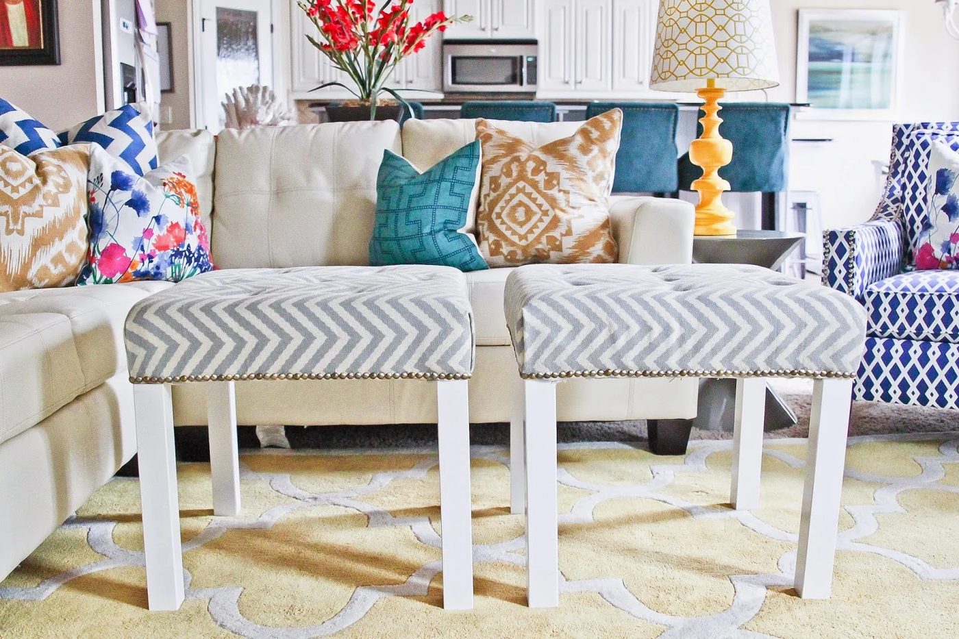 lack side table method tufted ottomans