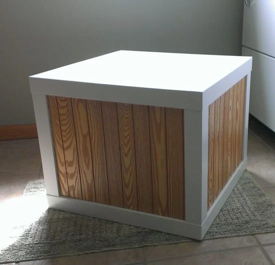 lack side table method wood sides inside storage