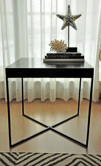 lack side table method welded metal frame