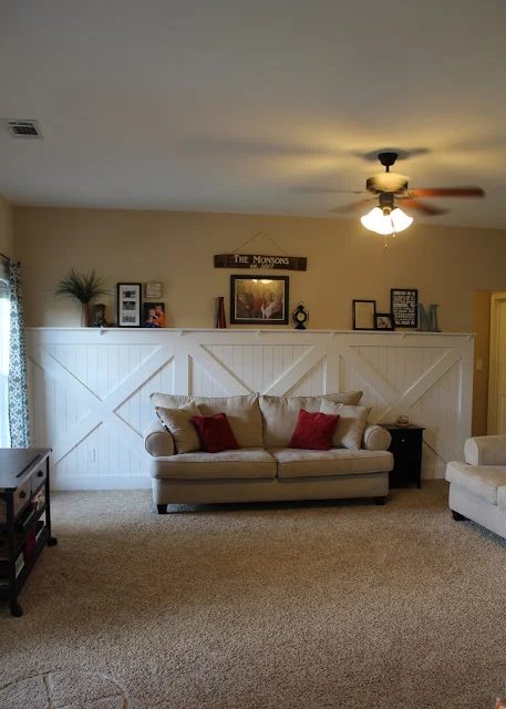 barn door wall treatment