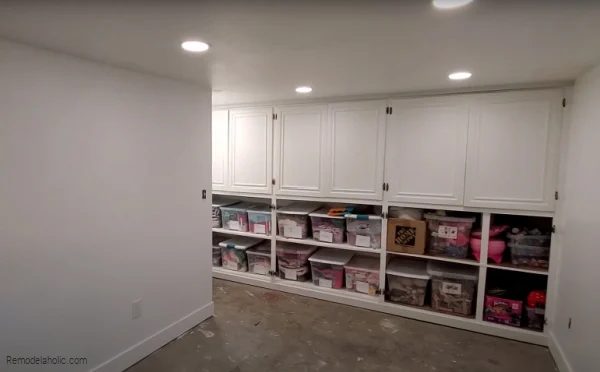 Basement Bedroom with Built-in Storage | Basement Remodel