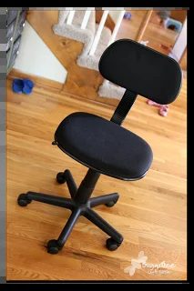 HOw to reuphoster and office chair before and after (4)