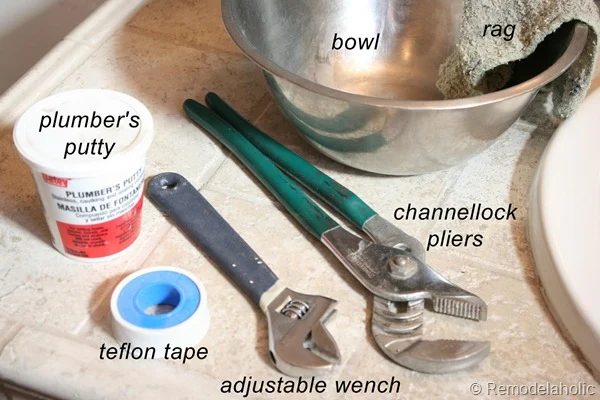 bathroom faucet install tools used copy