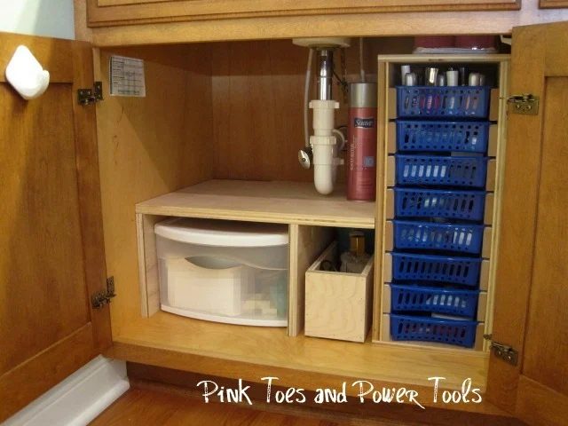 Pretty Handy Girl under sink organized