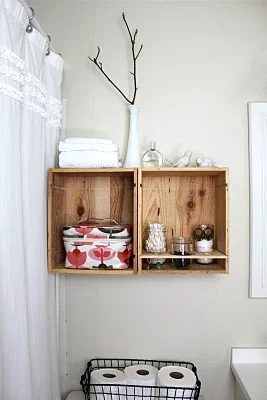 Rachel Denbow wine crate shelves