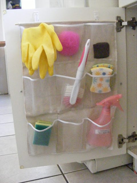 Imperfect Homemaking cupboard door organizer