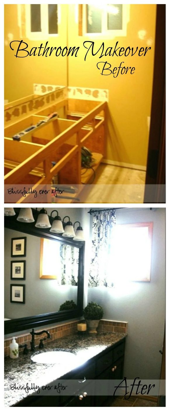 Bathroom Renovation option Before and After