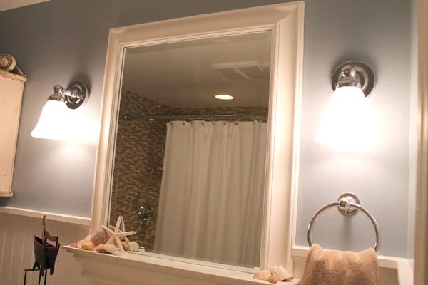 Bathroom Renovation with Wood Grain Tile and More