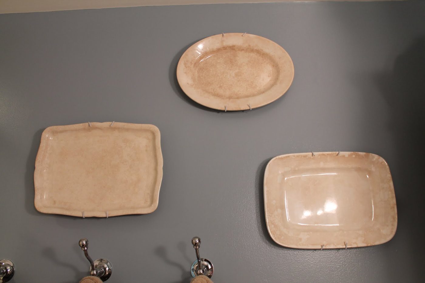 18 Ironstone platters on the wall, by Elizabeth and Co featured on @Bekob