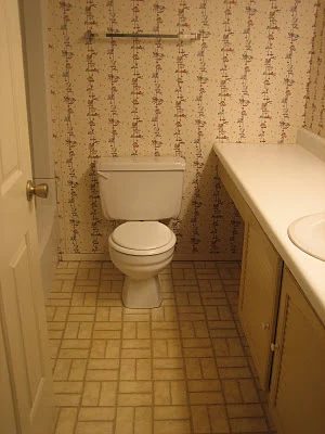 2 Bathroom remodel, before, by Elizabeth and Co featured on @Bekob