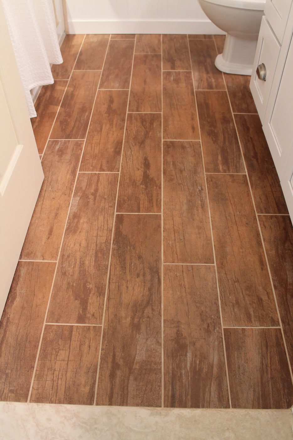 22 Wood tile completes bathroom transformation, by Elizabeth and Co featured on @Bekob