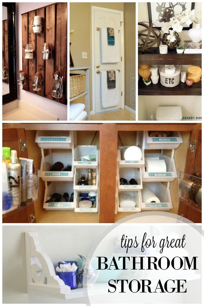 tips for great bathroom storage