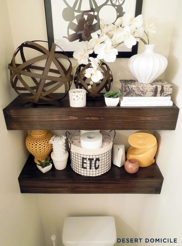 Make your bathroom striking and organized with some great bathroom storage options! Find new options to store all your bathroom items from towels to cotton balls. 30 Bathroom Stora