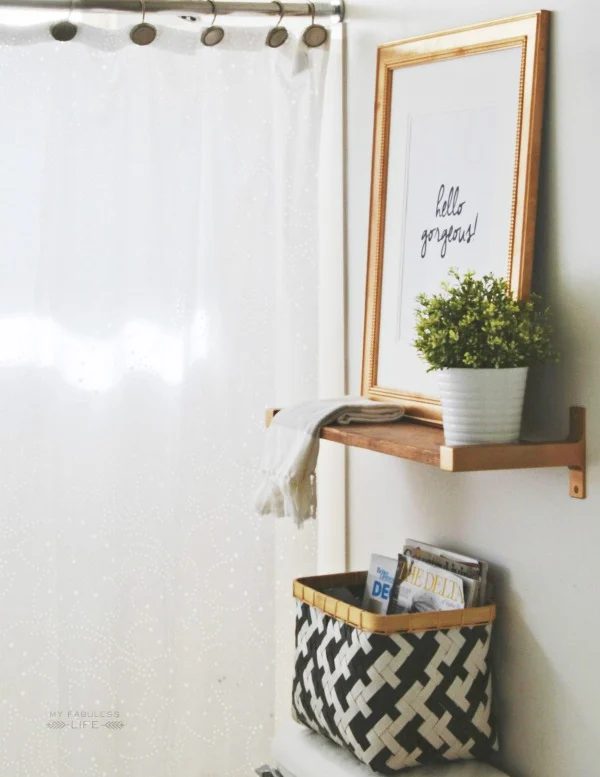 Make your bathroom striking and organized with some great bathroom storage options! Find new options to store all your bathroom items from towels to cotton balls. 30 Bathroom Stora