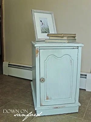 Beach Inspired End Table Redo; and Beach Pictures