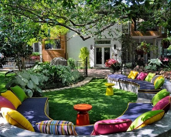 Houzz circular seating outdoors