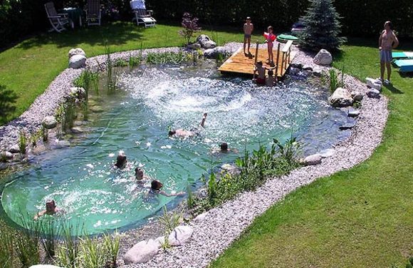 Kim Vallee natural swim pond
