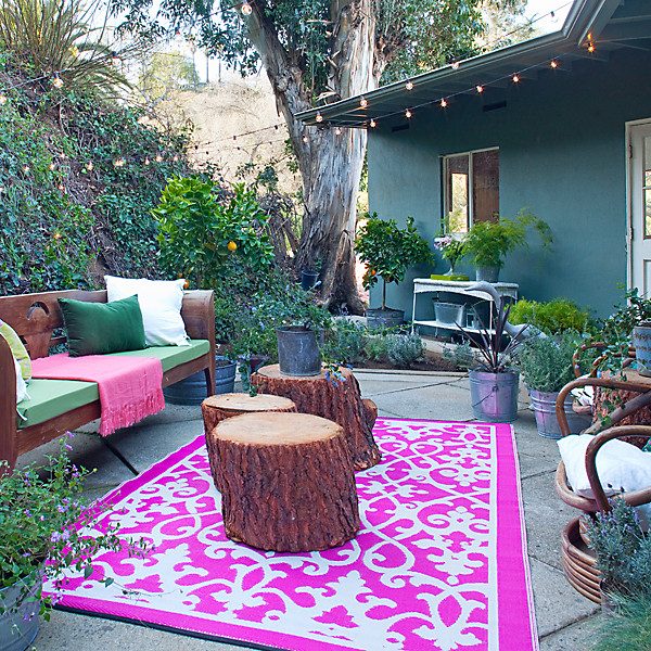 One Kings Lane colorful patio