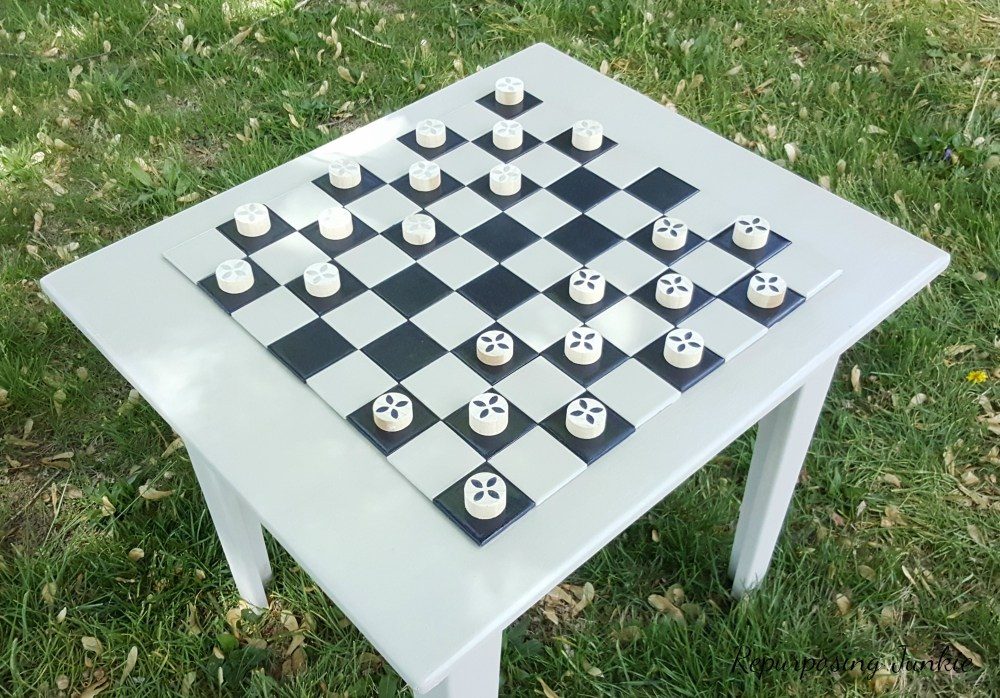 Faux Checkerboard Tops repurosing junkie