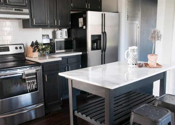 Faux Marble Table Top Earnest Home Co