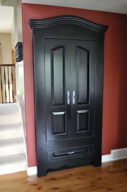 striking Doors - front closet to look like armoire I Am Momma Hear Me Roar