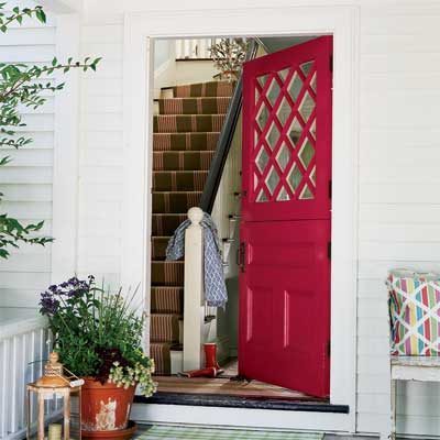 striking Doors - entry door in Benjamin Moore Raspberry Glaze
