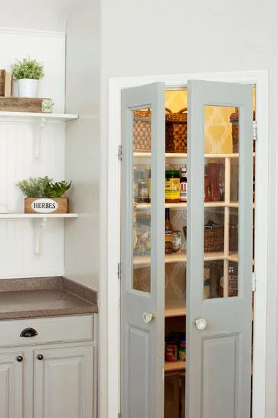 striking Doors - pantry french doors with glass outswing This Old House