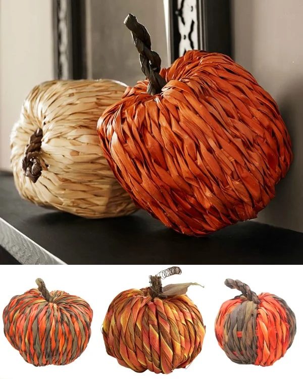 woven pumpkins
