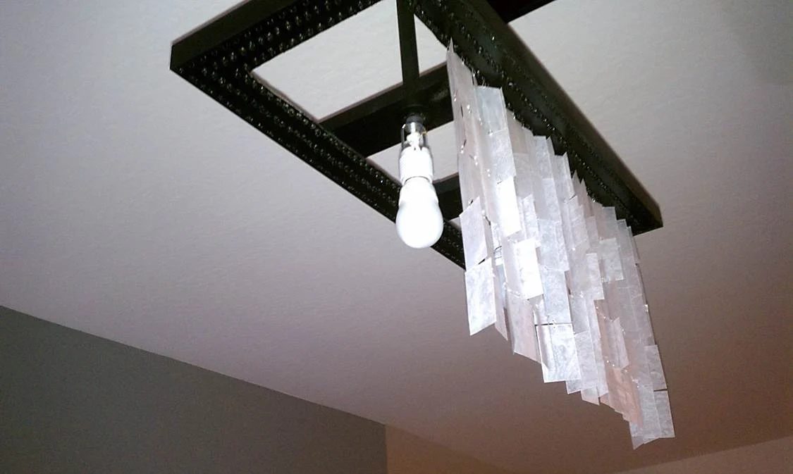 handmade faux capiz chandelier 31
