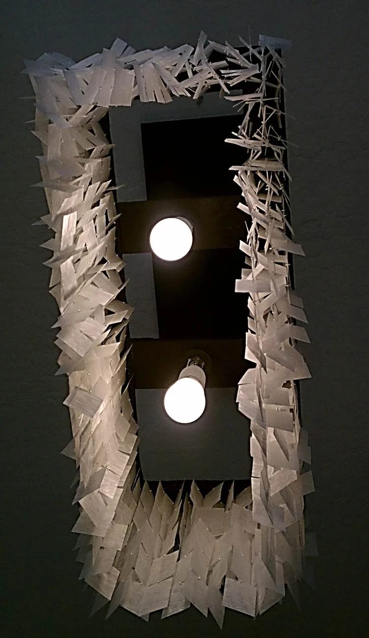 handmade faux capiz chandelier 36