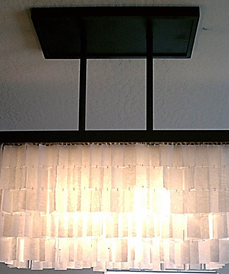 handmade faux capiz chandelier 38