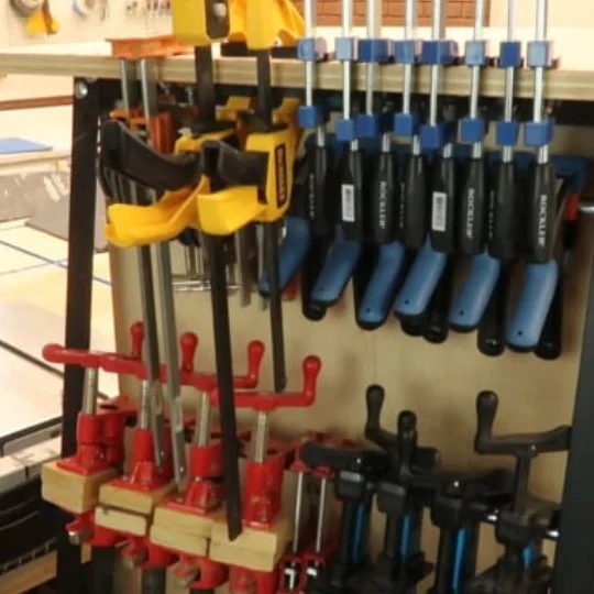 Workshop Organization Sturdy Mobile Clamp Rack And Tool Storage System