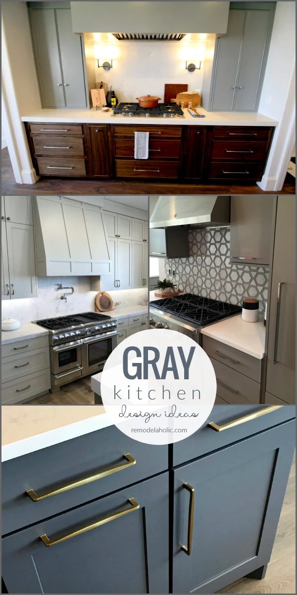 Inspiration And options For Designing Gray Kitchen Cabinets Backsplash Tile Countertops #Bekob