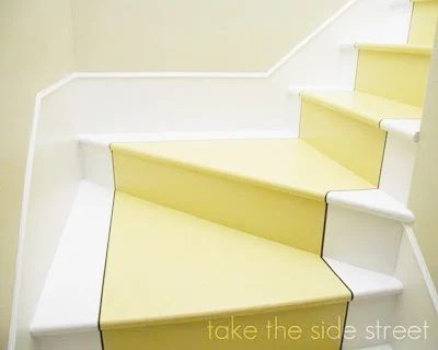 striking Painted Stair Runner