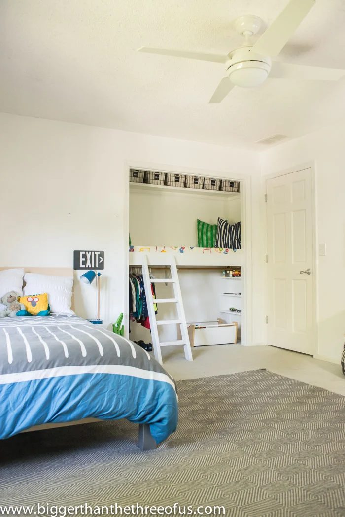 Bigger Than The Three of Us modern and bright boys bedroom