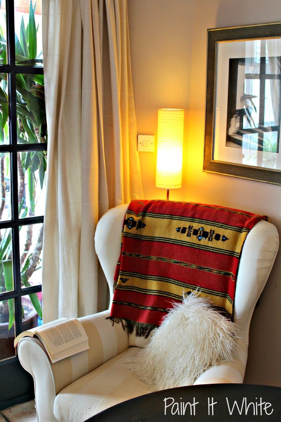 17 White wingback chair for coziness in dining room, by Paint it White featured on @Bekob