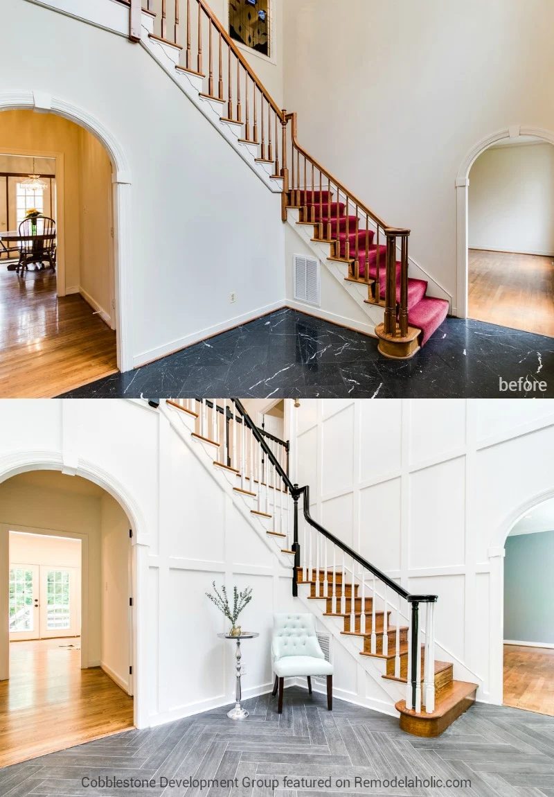 Entryway Renovation, Fendall Home Renovation, Cobblestone Development Group featured on @Bekob