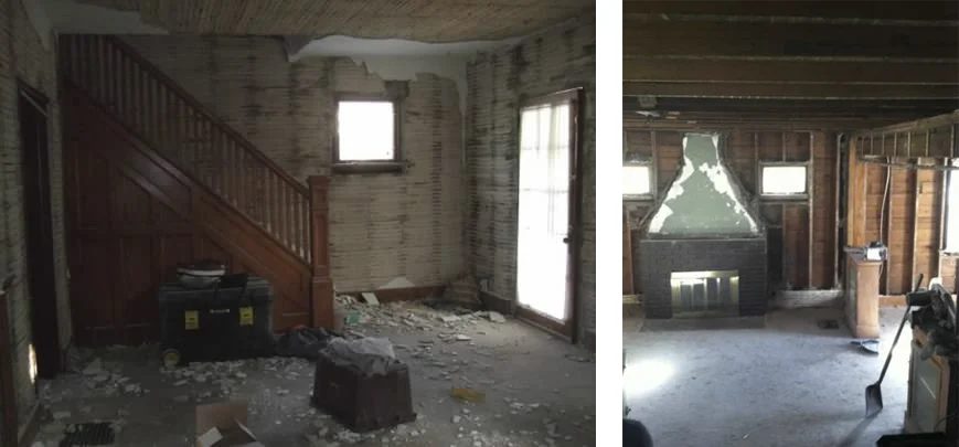 BEFORE entryway and living room renovation Carpendaughter
