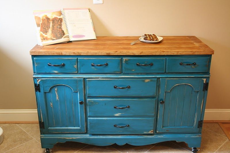 Colorful Kitchen Island