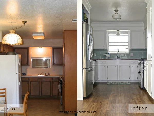 Small White Kitchen Remodel options Before And After Pictures, Fisherman's Wife On Bekob