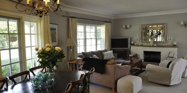 Before and After Of A Lounge & Dining Room